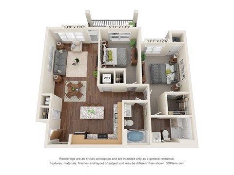 2 bed 2 bath at The Promenade Apartments, McDonough